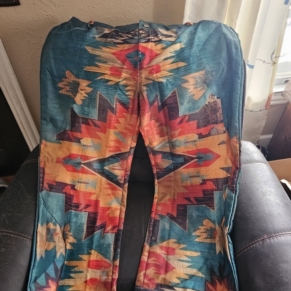 Colorful Geometric Patterned Pants - Picture 2 of 7